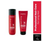 Buy Matrix Opti Long Nourish Protect Nourishing Shampoo Ceramide + Combo of Opti Long Professional Conditioner (200ml + 98 gm)|For Healthy, Long Hair - Purplle