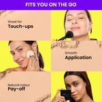 Buy NY Bae x Purplle Face & Eye Palette & Brush set | NY Bae Runway Radiance Compact Powder - Pale Ivory 01 (9 gm) | NY Bae Eye Love Eyeshadow Palette - Everyday Essentials 06 (9 gm) - 9 In 1 Palette | Purplle Wonder Woman Brush Kit (15set) - Purplle