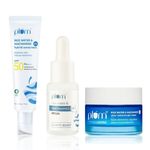 Buy Plum Niacinamide SMS Kit (Face Serum 15 ml + Moisturiser 50 ml + Sunscreen 50 gm) - Purplle