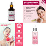 Buy Combo of 2- Rose Water Spray Bottle 200ml & Pore Minimizing Face Serum 15ml - Purplle
