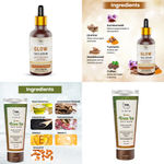 Buy Combo of 2- Green Tea Face Wash 100ml & Glow Face Serum 30ml - Purplle