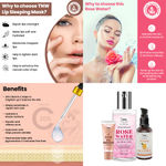Buy Combo of 3- Vitamin C Face Serum 30ml + Rose Water 100ml + Lip Sleeping Mask 10g - Purplle