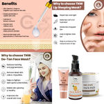 Buy Combo of 3- Vitamin C Face Serum 30ml + De Tan Pack 50gm + Lip Sleeping Mask 10g - Purplle