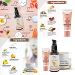 Buy Combo of 3- Vitamin C Face Serum 30ml + De Tan Pack 50gm + Lip Sleeping Mask 10g - Purplle