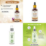 Buy Combo of 2- Cucumber Toner 100ml & Glow Face Serum 30ml - Purplle