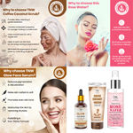 Buy Combo of 3- Coffee Coconut Scrub & Glow Face Serum 30ml & Rose Water Spray Bottle 200ml - Purplle
