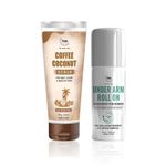 Buy Combo of 2- Under Arm Roll On 50ml + Coffee Coconut Scrub - Purplle