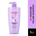 Buy L'Oreal Paris Ultimate Hair Moisture and Shine Duo 3 (Hyaluron Moisture 72H Moisture Shampoo (1L), Extraordinary Oil Serum (30 ml)) - Purplle