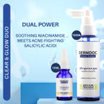Buy DERMDOC Clear & Glow Duo | DERMDOC by Purplle 10% Niacinamide Face Serum (15 ml) | DERMDOC by Purplle 2% Salicylic Acid Body Acne Treatment Spray (100 ml) - Purplle