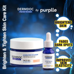 Buy DERMDOC Skin Brightening and Tightening Combo | 10% Niacinamide Serum (15 ml) | Skin Tightening Face Gel with Hydrolyzed Collagen (50 gm) - Purplle