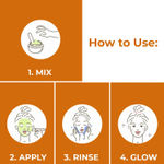 Buy Good Vibes Combo Ubtan Insta Glow Powder + Gold Brightening Peel Off Mask (150/50 gm) - Purplle