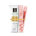 Buy Good Vibes x NY Bae (Good Vibes Gold Brightening Peel Off Mask (50 gm) x NY Bae 5 in 1 Lipstick (Nude) Combo.) - Purplle