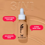 Buy NY Bae x Purplle Foundation & Primer Combo | NY Bae 3 in 1 Serum Foundation with Primer Warm Cashew 03 (30 ml) | Purplle True Jewel 24K Gold Primer (20 ml) - Purplle