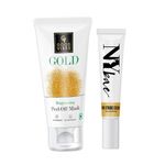 Buy NY Bae X Good Vibes | PRO Strobe Cream - Gold Sapphire | Glowing Korean Skin | Gold Brightening Peel Off Mask | Anti-Bacterial, Removes Acne - Makeup Kits ,Combo of 2 - Purplle