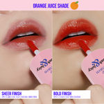 Buy Blue Heaven Blush & Juicy Lip & Cheek Tint Infused with Pomegranate & Strawberry Extract | Multipurpose 3 in 1 Lip Tint | Long Lasting, Water Proof & Hydrating Liquid Blush | Orange Juice, 9 ml - Purplle