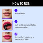 Buy Blue Heaven Ultimatte Non-Transfer Lipstick for women Enriched with Shea Butter & Vitamin E, Matte Finish, Smudge Proof & Waterproof Long Lasting Lipstick Upto 12Hrs, 04 | 2.2 gm - Purplle