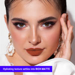 Buy Blue Heaven Ultimatte Non-Transfer Lipstick for women Enriched with Shea Butter & Vitamin E, Matte Finish, Smudge Proof & Waterproof Long Lasting Lipstick Upto 12Hrs, 07 | 2.2 gm - Purplle