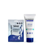 Buy DERMDOC Ultimate Foot Renewal Duo | DERMDOC 15 % Glycolic Acid & 4% Lactic Acid InstaPedi Foot Peeling Mask (40 ml) | DERMDOC by Purplle 20% Urea Foot Cream (50 gm) - Purplle