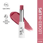 Buy Mila Beaute Non-Transfer Matte Locked-In Lipstick - 3 Nude Peach, 3.2 gm - Purplle