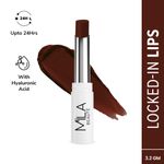 Buy Mila Beaute Non-Transfer Matte Locked-In Lipstick - 18 Choco Brown, 3.2 gm - Purplle