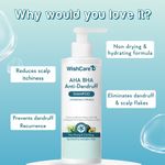 Buy WishCare Hydrating AHA BHA Anti Dandruff Shampoo -Piroctone Olamine, Salicylic Acid, LHA, Probiotics - 250 ml - Purplle