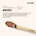 Buy MARS Artist's Arsenal Precision Eye Brush | Ultra-Fine Bristles | Perfect for Master Detailed Application | Multi-Functional | Soft and Ergonomic Design | Luxe Packaging (Golden) - Purplle