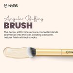 Buy Artist's Arsenal Angular Buffing Brush | Precision Contouring & Blending | Soft Synthetic Bristles | Versatile Function | Ergonomic Handle for Effortless Application | Luxe Packaging ( Golden ) 1 Pc - Purplle