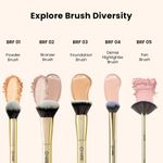 Buy Artist's Arsenal Angular Buffing Brush | Precision Contouring & Blending | Soft Synthetic Bristles | Versatile Function | Ergonomic Handle for Effortless Application | Luxe Packaging ( Golden ) 1 Pc - Purplle