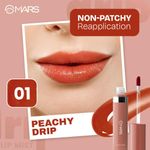 Buy MARS Drip Lip Mist for Women (4.5 ml) (01-Peachy Drip) | Dual Function | Buildable Color | Glossy Finish | Long-Lasting | Hydration | Light-Weight Formula | Non-Patchy Reapplication - Purplle