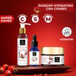 Buy Good Vibes Radiant Glow Vitamin C CSM Combo (Set of 3) (Facewash 120ml + Serum 10ml + Moisturizer 50 gm) - Purplle