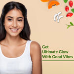 Buy Good Vibes Ultimate Glow Combo Kit (Papaya Face Wash (120 ml), Rosehip Serum (10 ml), Green Tea Toner (120 ml), Coconut Cream (50 gm) with free pouch - Purplle