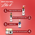 Buy Good Vibes Rosehip Range Combo Kit (Face Wash 200 ml + Toner 120 ml + Face Serum 10 ml + Face Cream 50 gm) - Purplle