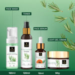 Buy Good Vibes Acne Control Tea Tree Combo (Foaming Facewash(150 ml), Toner(120 ml), Serum(10 ml), Gel creme(50 gm)) - Purplle