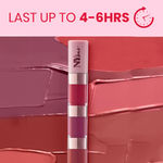 Buy NY Bae Lip & Lash Fusion | 4 in1 Liquid Lipstick | Nude & Brown Lipstick | Volumizing Mascara | Thick Lashes | Intense Black | Eye Makeup | Travel Friendly | Makeup Kit - Combo of 2 - Purplle