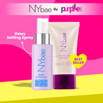 Buy NY Bae Long Lasting Glow Lock Combo | Pink Strobe Cream (30 gm) | Dewy Setting Spray (100 ml) | Glowing Korean Skin | Haluronic Acid Infused | NY Bae Makeup Kit | Glow Combo - Purplle