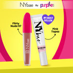 Buy NY Bae Velvet Lip & Strobe Glow Combo | Velvet Mousse Lipstick - Flirty Nude 07 | Strobe Cream - Pink Topaz | Glowing Korean Skin | Smudgeproof Lipstick | Makeup Kit - Purplle