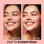 Buy NY Bae Velvet Lip & Strobe Glow Combo | Velvet Mousse Lipstick - Cheeky Nude 09 | Strobe Cream - Pink Topaz | Glowing Korean Skin | Smudgeproof Lipstick | Makeup Kit - Purplle