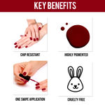 Buy NY Bae Skeyeliner Glam & Nail Delight | Black Eyeliner | Matte Finish | Long Lasting | Quick Dry | Eye Makeup | Red Nail Polish | Glossy Finish | Chip-proof | Quick Drying ,Combo of 2 - Purplle