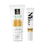 Buy NY Bae X Good Vibes | PRO Strobe Cream - Gold Sapphire | Glowing Korean Skin | Gold Brightening Peel Off Mask | Anti-Bacterial, Removes Acne - Makeup Kits - Combo of 2 - Purplle