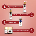 Buy Good Vibes Rosehip Range Combo Kit (Face Wash + Toner+ Face Serum + Face Cream) (Free Pouch) ,Combo of 5 - Purplle