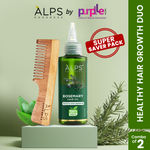 Buy Alps Goodness Nourishing Growth Power Pack with Rosemary Hairl Oil (110 ml) & 100% Natural Neem Wood Comb | Hair Growth Kit | Scalp Health - Purplle