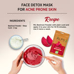 Buy Alps Goodness Instant Glow Up Set (Pack of 2) with 100% Natural Beetroot Powder (50 gm) & Face & Hair Mask Applicator Brush | For Bright Skin | Reduces Pigmentation & Detans Naturally - Purplle
