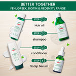 Buy Alps Goodness Anti Hairfall Range with Fenugreek, Biotin & Redensyl (Pack of 5) | Shampoo (290 ml) + Conditioner (200 ml) + Scalp Serum (30 ml) + Hair Oil (105 ml) + Travel Pouch - Purplle