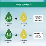 Buy Alps Goodness Nourish & Shine Duo (Pack of 2) with Coconut Oil (100ml) & Rosemary Essential Oil (10ml) | Thick Long Hair Growth | Added shine & softness - Purplle
