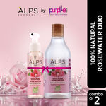Buy Alps Goodness 100% Natural Rosewater Duo with Rosewater (100 ml) & Rosewater (305 ml) | No.1 Toner | Skin soothing | Hydrating - Purplle