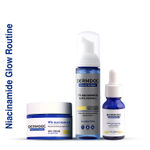 Buy DERMDOC Niacinamide Glow Routine | Niacinamide brightening face wash (80 ml) | Niacinamide serum for oily skin (30 ml) | Niacinamide Face cream (50 gm) - Purplle