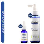 Buy DERMDOC Clear & Glow Duo | DERMDOC by Purplle 10% Niacinamide Face Serum (15 ml) | DERMDOC by Purplle 2% Salicylic Acid Body Acne Treatment Spray (100 ml) - Purplle