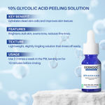 Buy DERMDOC Skin Brightening Combo | 10% Niacinamide Serum (15 ml) | 10% Glycolic Acid Peeling Solution (15 ml) - Purplle