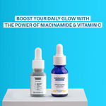 Buy DERMDOC Glow Booster Duo | 10% Niacinamide Face Serum (30 ml) | 10% Vitamin C Face Serum (12 ml) - Purplle