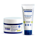 Buy DERMDOC by Purplle KojiGlow Body & Face Duo | 1.5% Kojic Acid & 1% Squalene Body Cream | 2% Kojic Acid Glow Fusion Formula Night Cream | Brightening | Pigmentation - Purplle